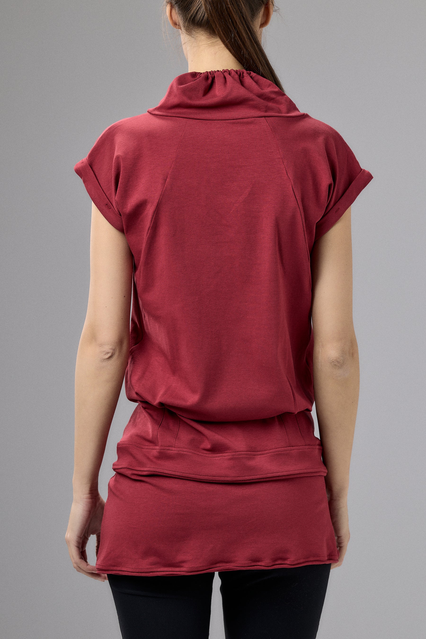 RUBY RED YOGA TUNIC TOP