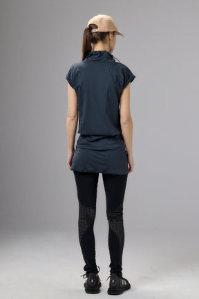 NEUTRAL GRAY YOGA TUNIC TOP