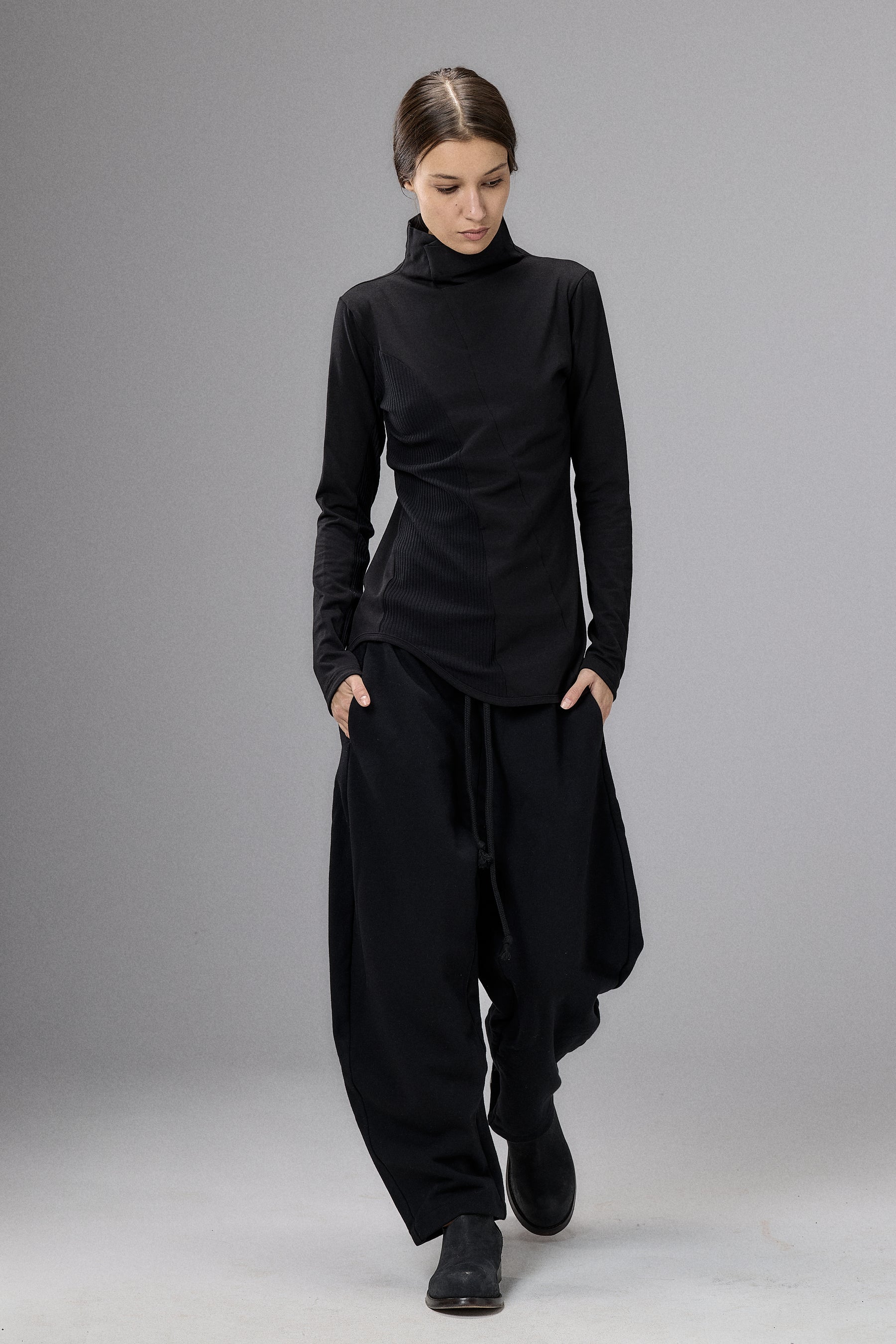 BLACK BALLOON FRENCH TERRY PANTS