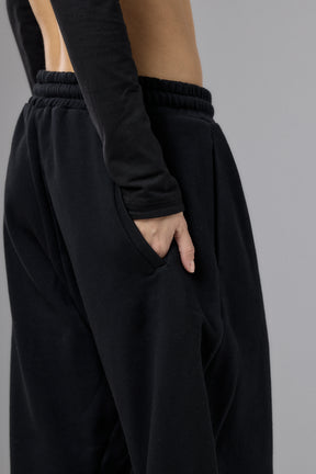 BLACK BALLOON FRENCH TERRY PANTS