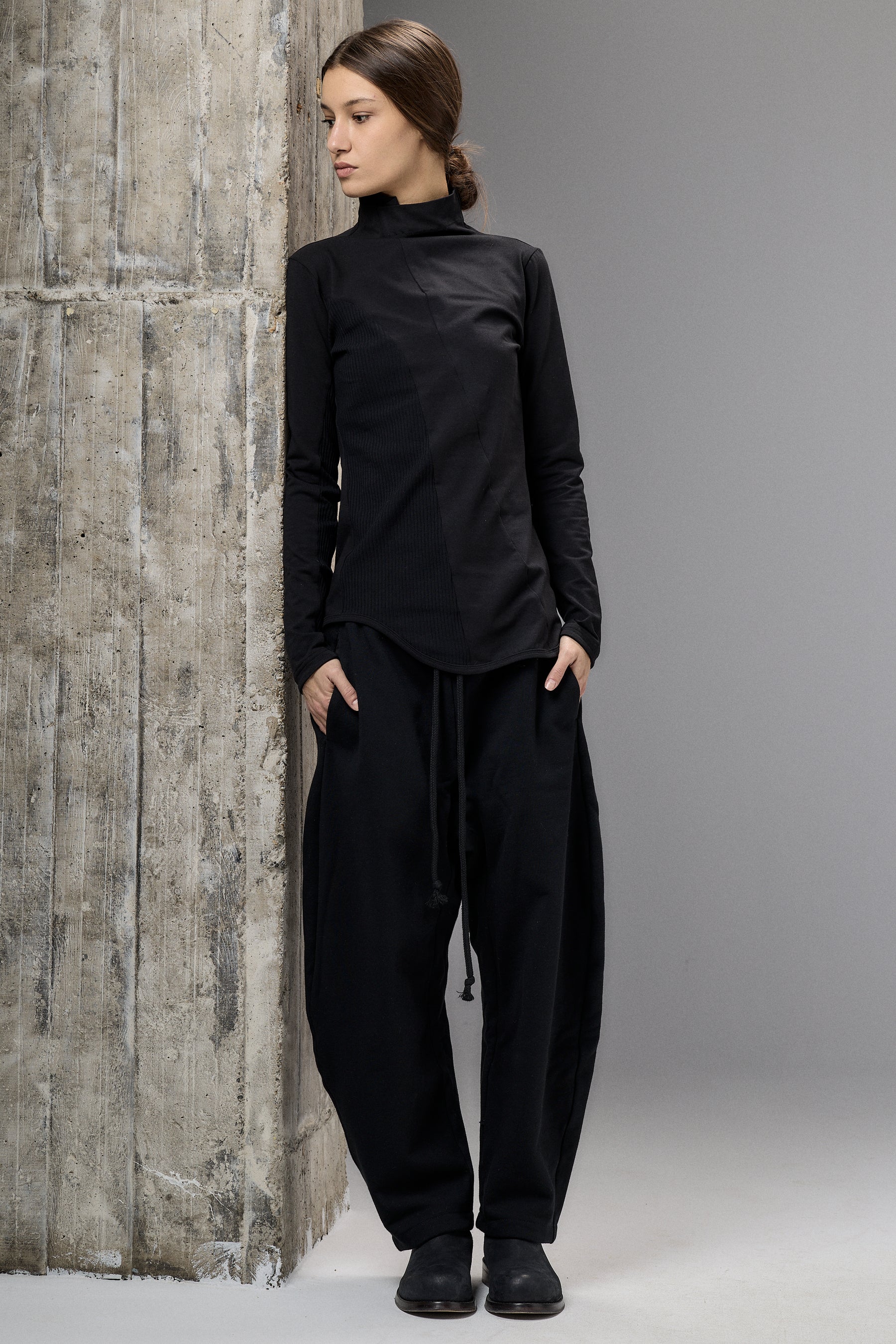 BLACK BALLOON FRENCH TERRY PANTS