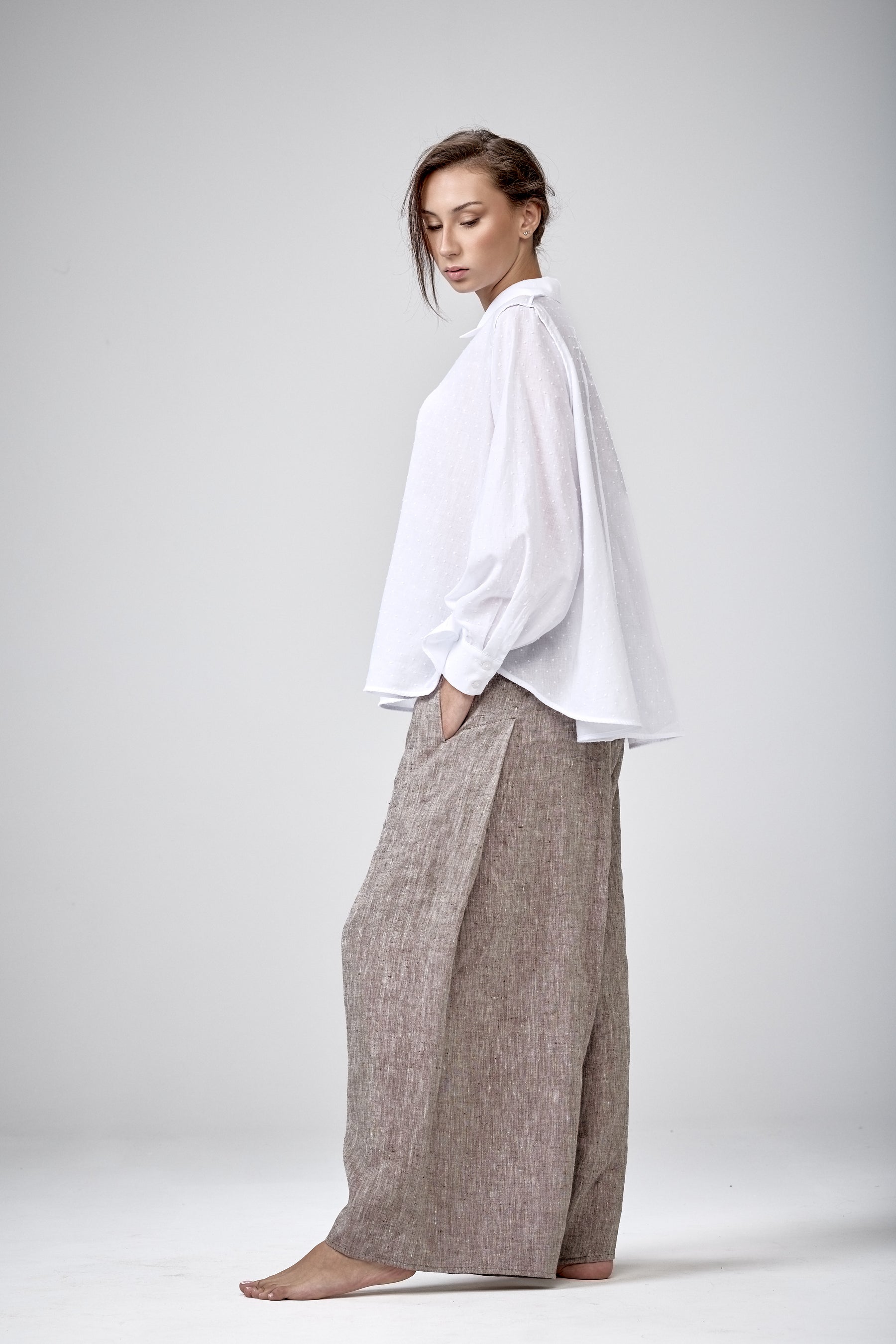 A-LINE COTTON SHIRT
