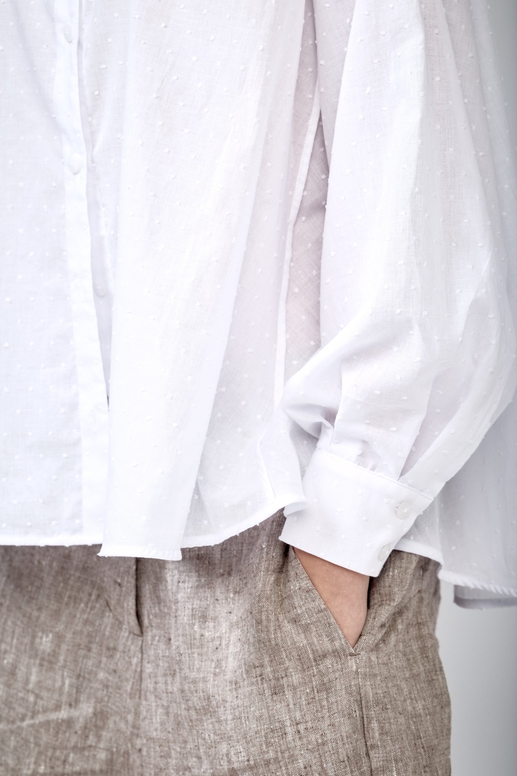 A-LINE COTTON SHIRT