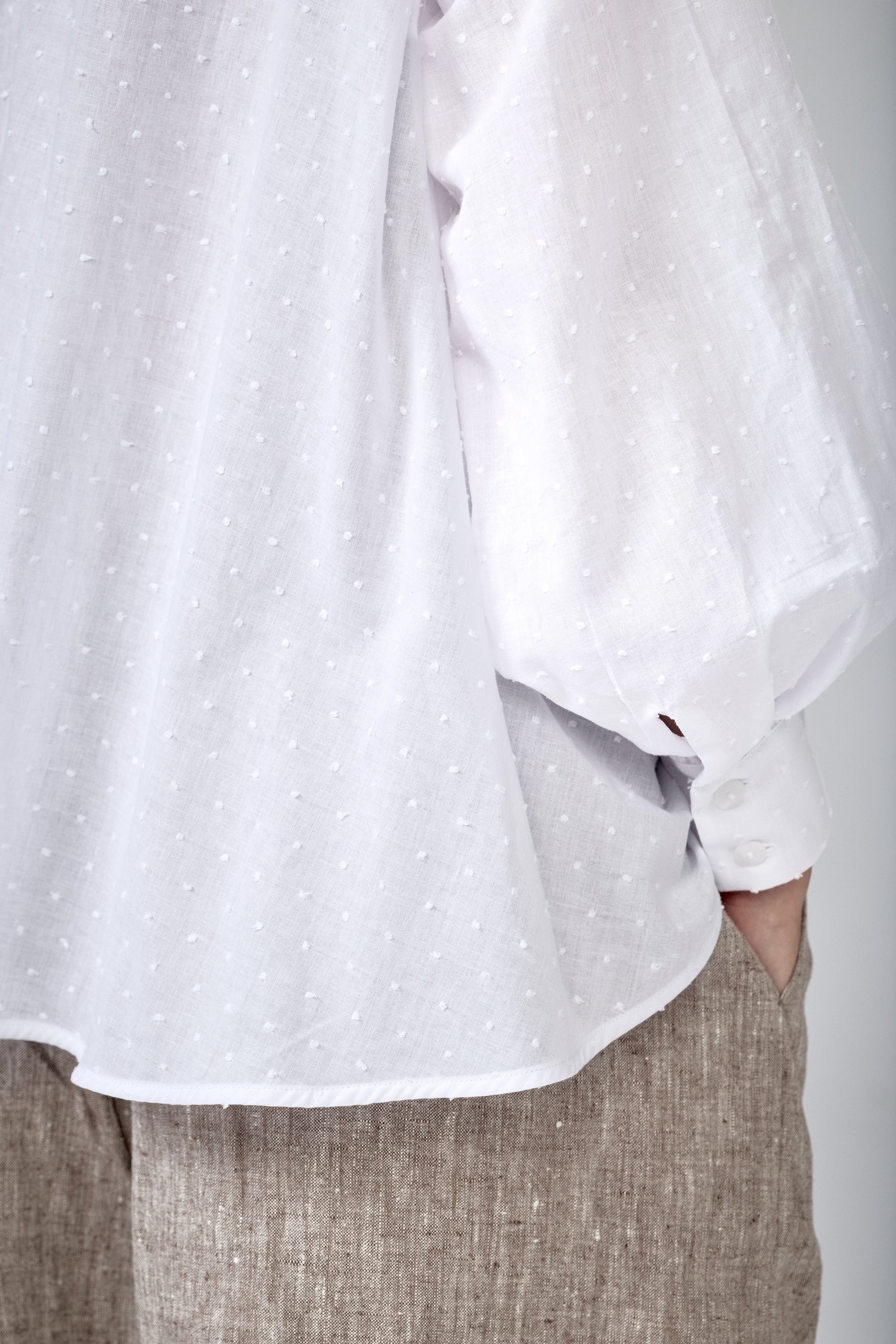 A-LINE COTTON SHIRT