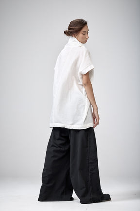 OFF-WHITE V-NECK TUNIC TOP