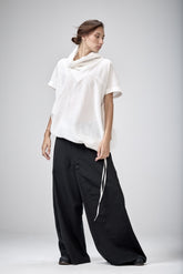 OFF-WHITE V-NECK TUNIC TOP