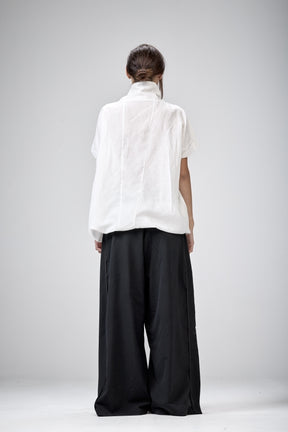OFF-WHITE V-NECK TUNIC TOP