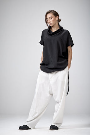 OFF-WHITE V-NECK TUNIC TOP