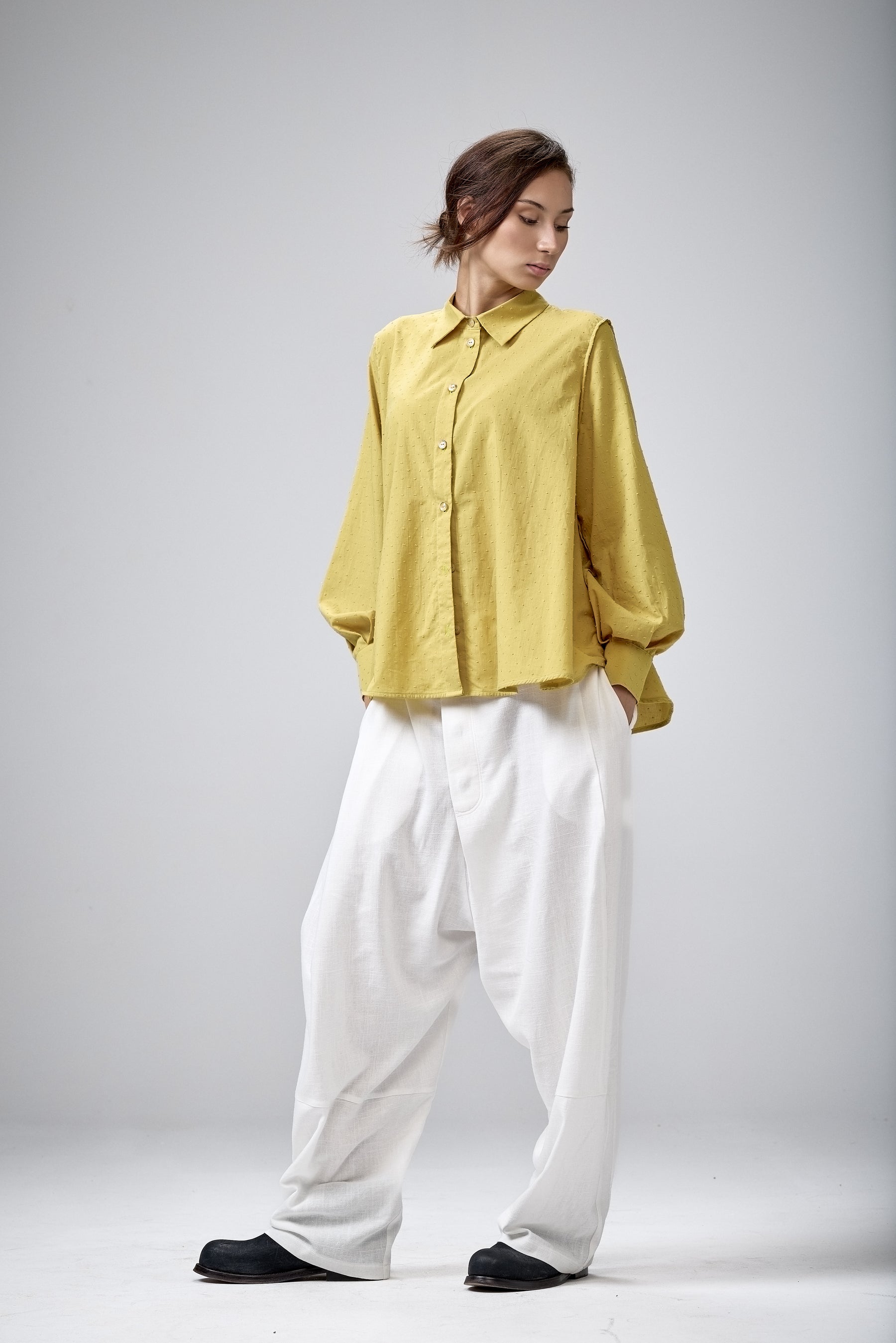 A-LINE COTTON SHIRT