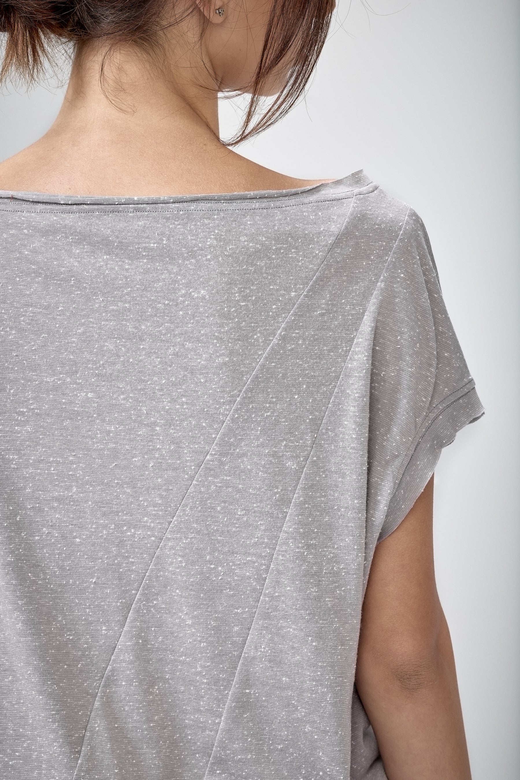 WHITE ASYMMETRICAL TOP