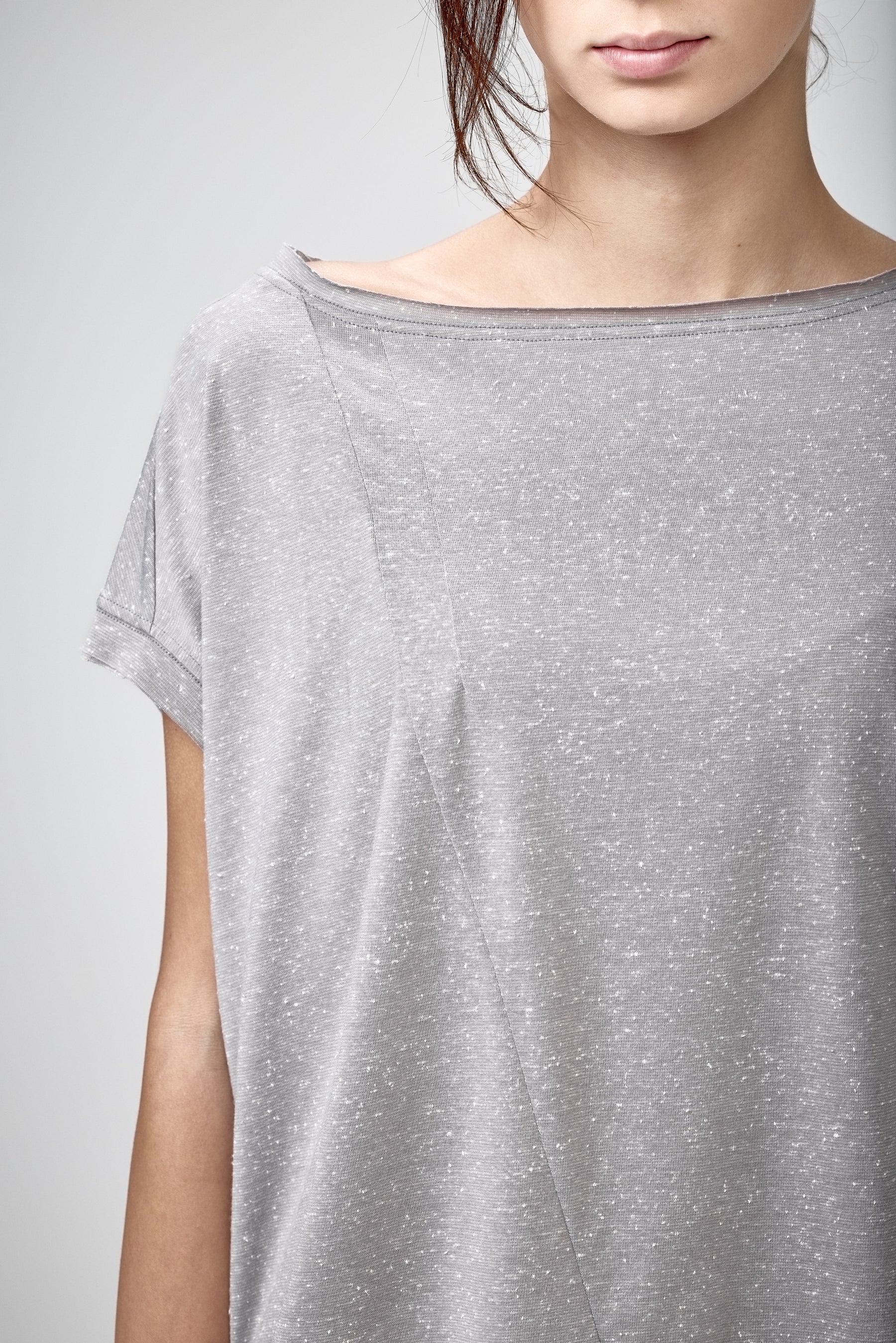 WHITE ASYMMETRICAL TOP