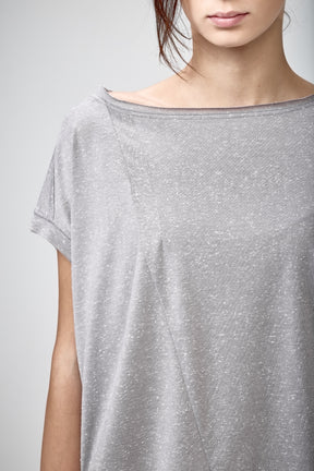 WHITE ASYMMETRICAL TOP