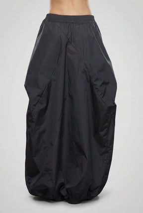 DARK BLUE & BEIGE DOUBLE SIDED DISTORTED BUBBLE SKIRT