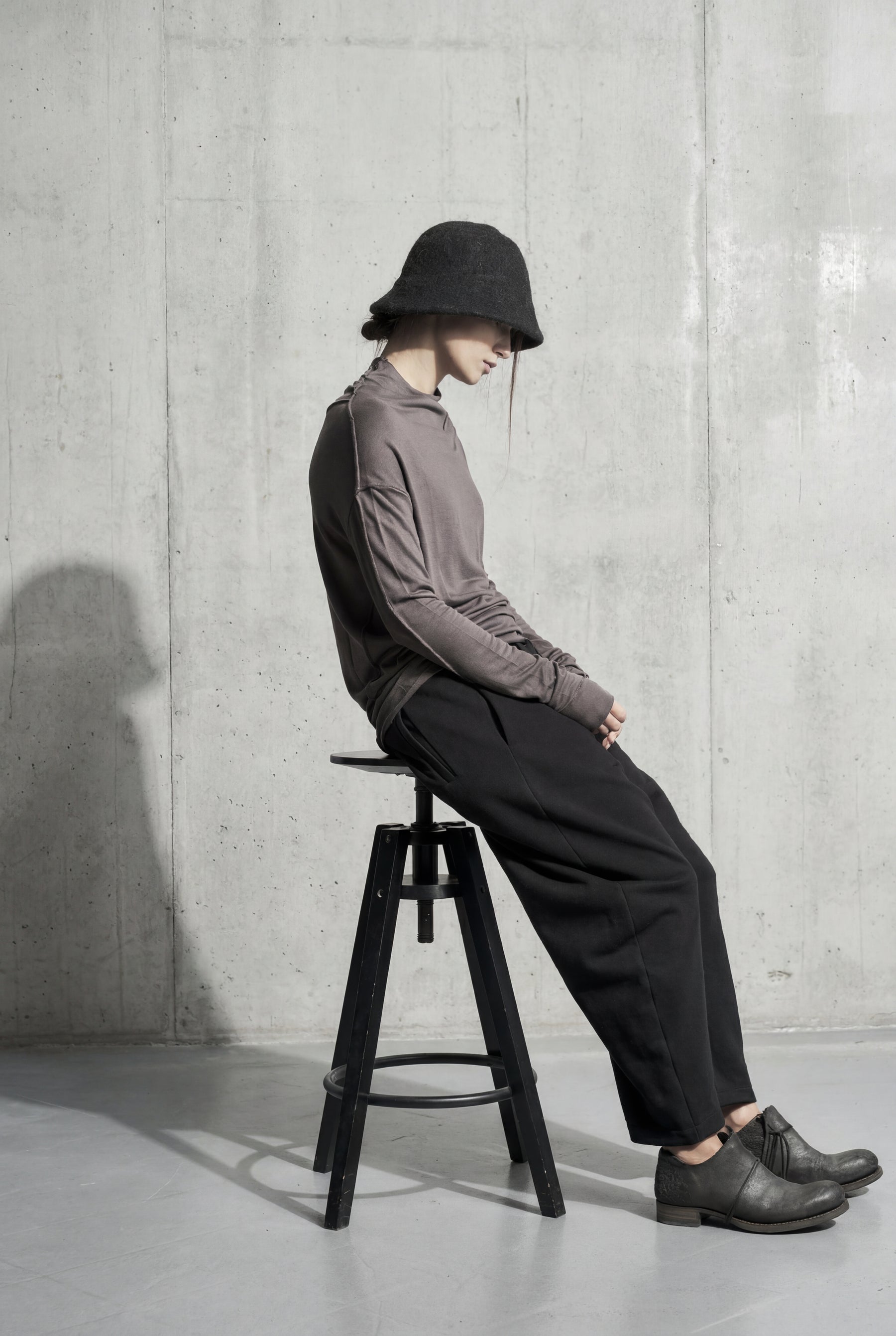 BLACK BALLOON FRENCH TERRY PANTS