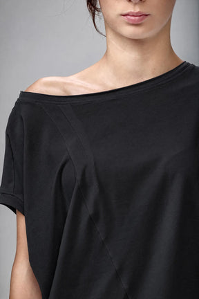 WHITE ASYMMETRICAL TOP