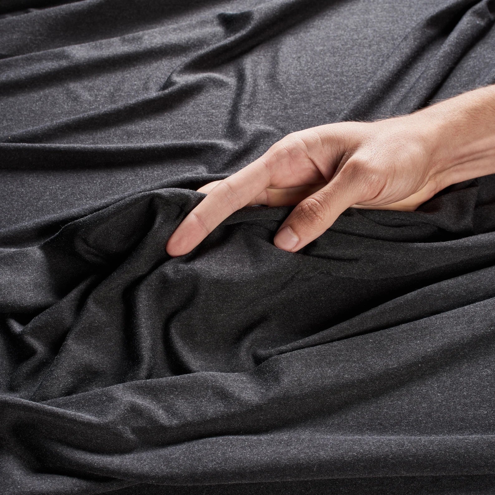 SLEEVELESS CHARCOAL DRAPED DRESS