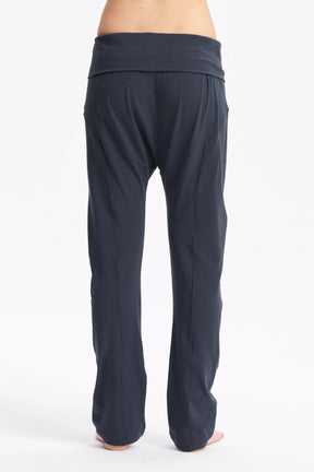 MUTED BLUE DROP CROTCH PANTS