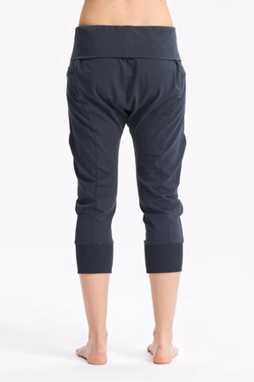 MUTED BLUE YOGA CROPPED PANTS