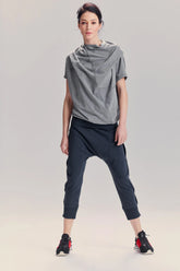 MUTED BLUE YOGA CROPPED PANTS