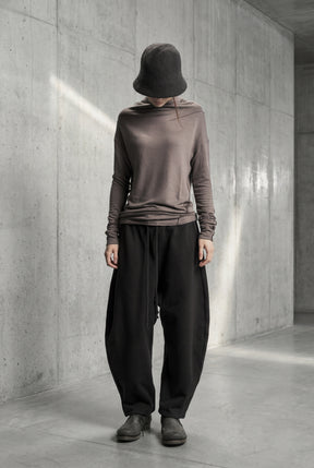 BLACK BALLOON FRENCH TERRY PANTS