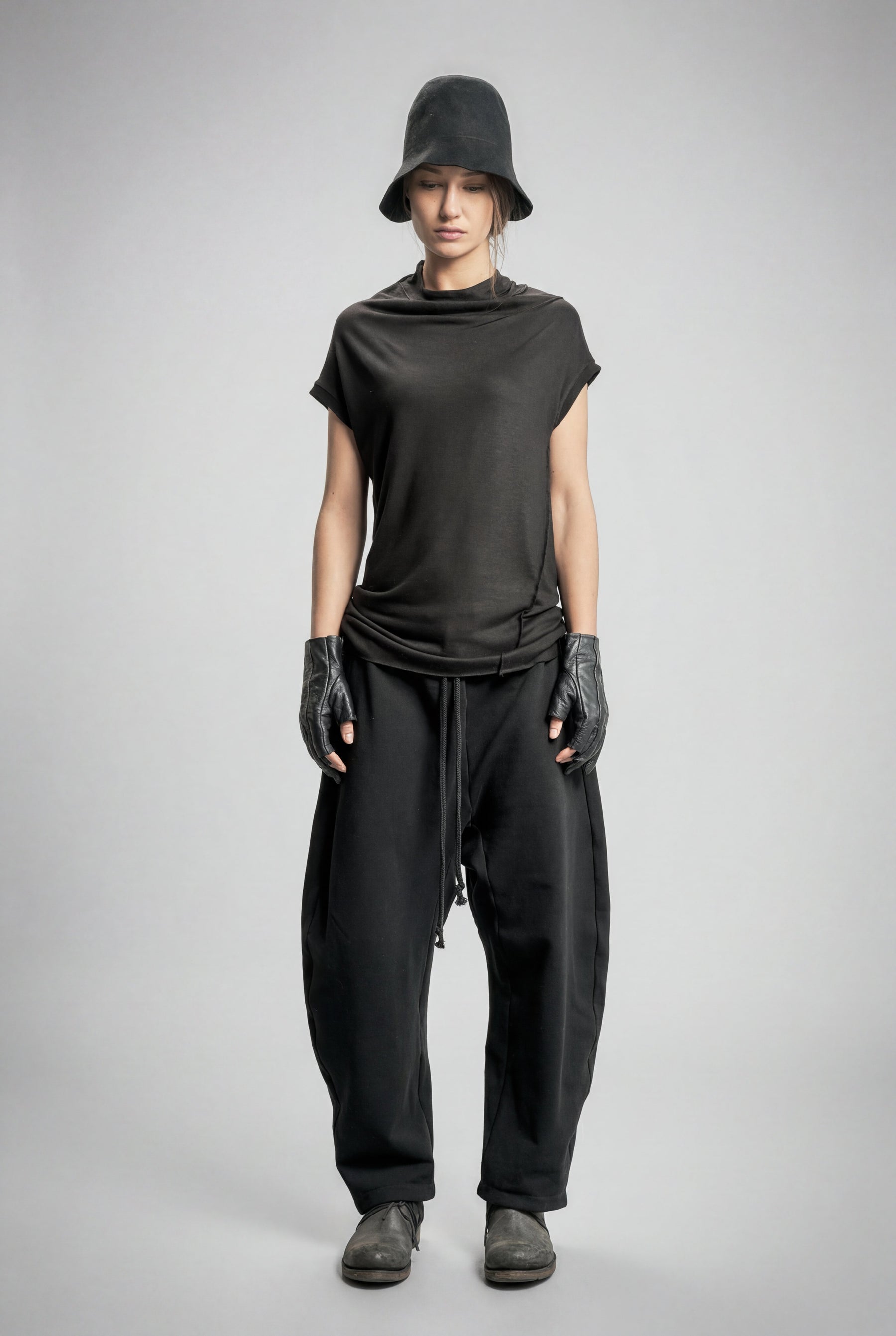 BLACK BALLOON FRENCH TERRY PANTS