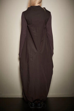 LONG SLEEVED DISTORTED MAXI DRESS