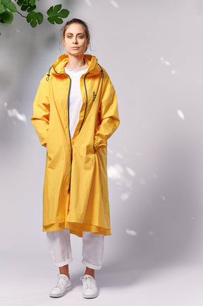 HIGN NECK PARKA - YELLOW