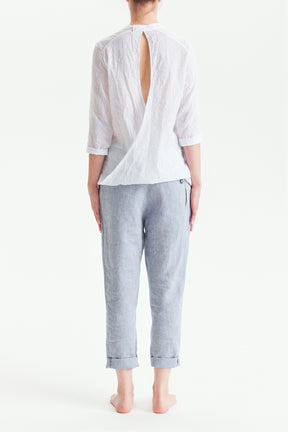 BUTTON-DOWN ASYMMETRICAL SHIRT