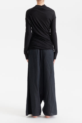 TWISTED LONG SLEEVED BLOUSE