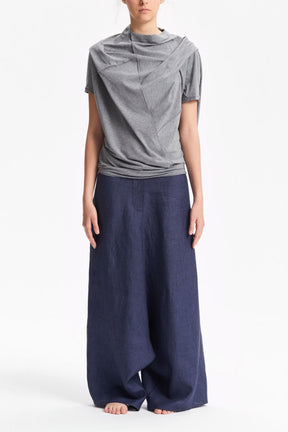 OVERSIZED ASYMMETRICAL SHORT SLEEVED TOP