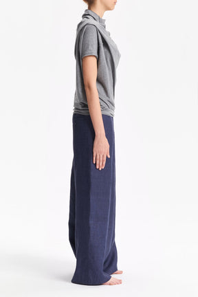 OVERSIZED ASYMMETRICAL SHORT SLEEVED TOP