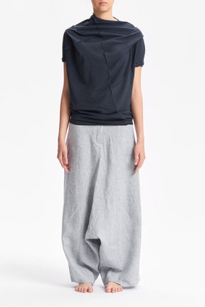 OVERSIZED ASYMMETRICAL SHORT SLEEVED TOP