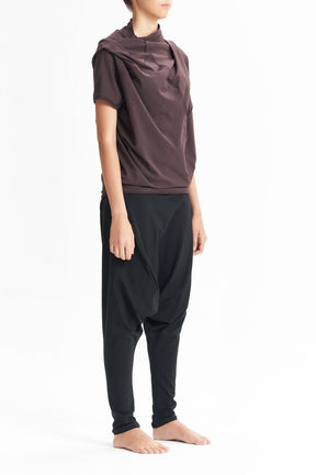 OVERSIZED ASYMMETRICAL SHORT SLEEVED TOP