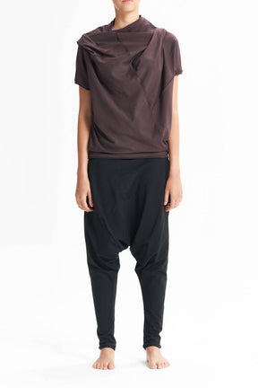 OVERSIZED ASYMMETRICAL SHORT SLEEVED TOP