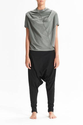 OVERSIZED ASYMMETRICAL SHORT SLEEVED TOP