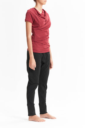 CASUAL DRAPE SHORT SLEEVED TOP