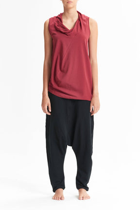 DRAPE COLLAR TANK TOP