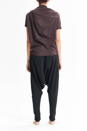 OVERSIZED ASYMMETRICAL SHORT SLEEVED TOP