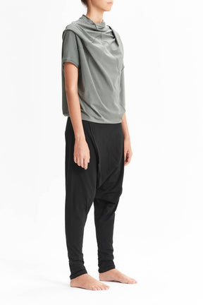 OVERSIZED ASYMMETRICAL SHORT SLEEVED TOP