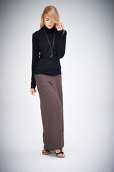 DRAPED TURTLENECK TOP