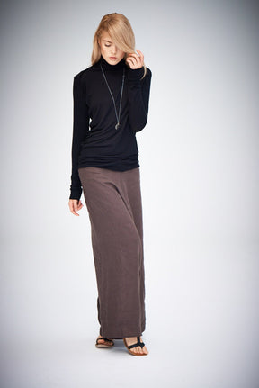DRAPED TURTLENECK TOP