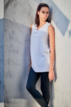 DRAPE COLLAR TANK TOP