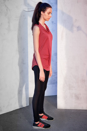 DRAPE COLLAR TANK TOP