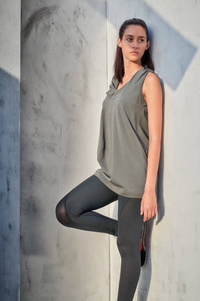 DRAPE COLLAR TANK TOP