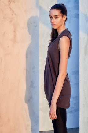 DRAPE COLLAR TANK TOP