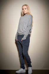 MUTED BLUE YOGA PANTS WITH POCKETS