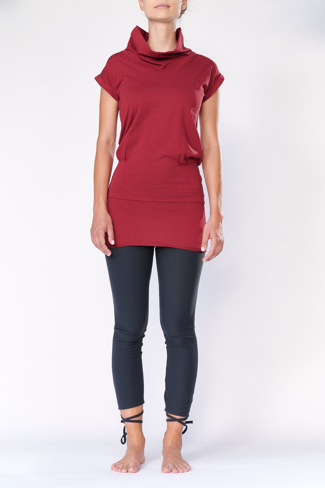 Tunic sales yoga tops