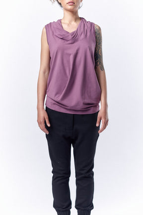 DRAPE COLLAR TANK TOP