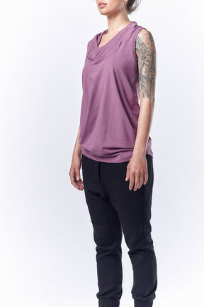 DRAPE COLLAR TANK TOP