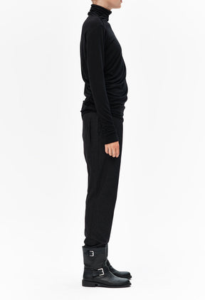 DRAPED TURTLENECK TOP